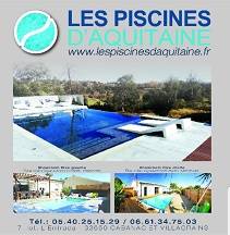 Piscines d'Aquitaine à Cabanac et Villagrains entre Bordeaux et Bassin d'Arcachon à Veyres entre Bordeaux et Libourne 