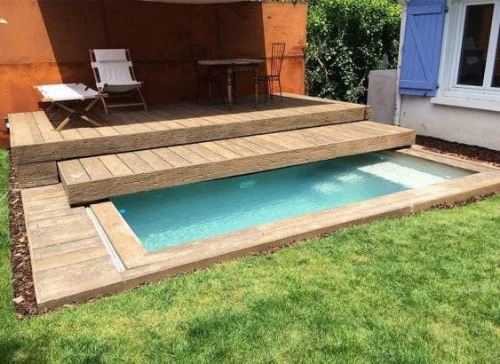 Mini piscines coques compactes sur mesure  dans l'Entre Deux Mers:  Les Piscines d’Aquitaine transforment  vos petits jardins !!